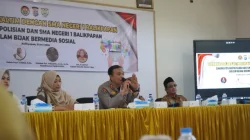 Bidhumas Polda Kaltim Edukasi Pelajar SMA Negeri 1 Balikpapan Bijak Bermedia Sosial