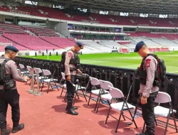 Brimob Polda Metro Jaya Sterilisasi GBK Jelang Laga ASEAN Cup 2026