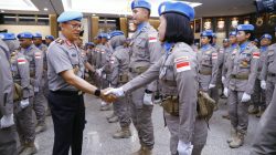 Wakapolri Pimpin Upacara Purna Tugas FPU 7 Minusca, 140 Personel Terima Penghargaan